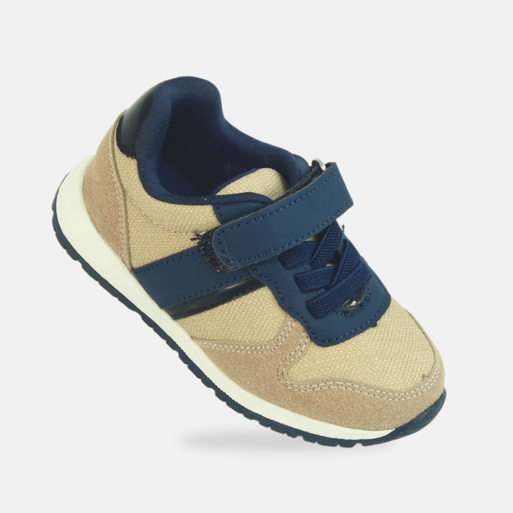 Boy Canvas Beige Sneakers