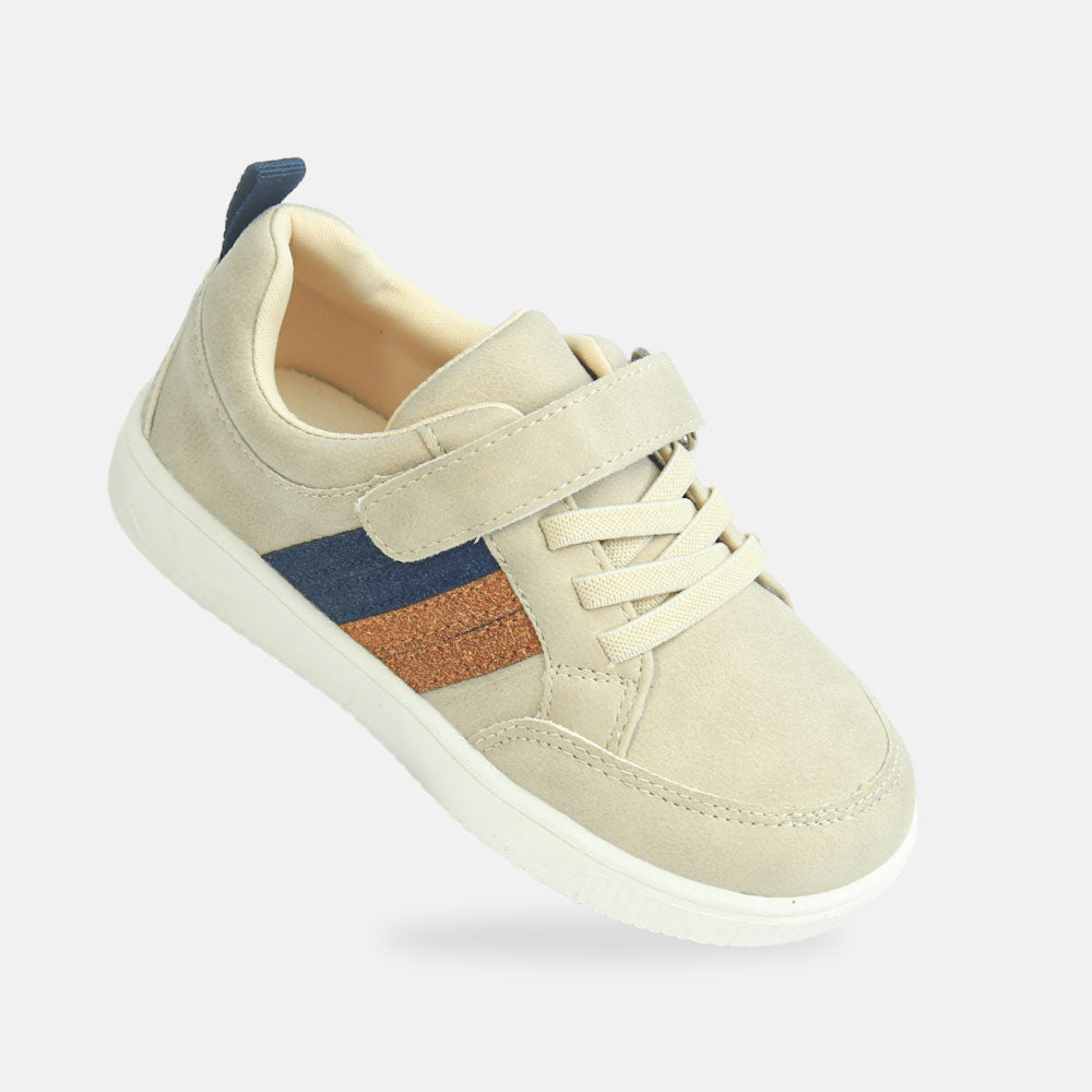 Boy Canvas Classic Beige Sneakers