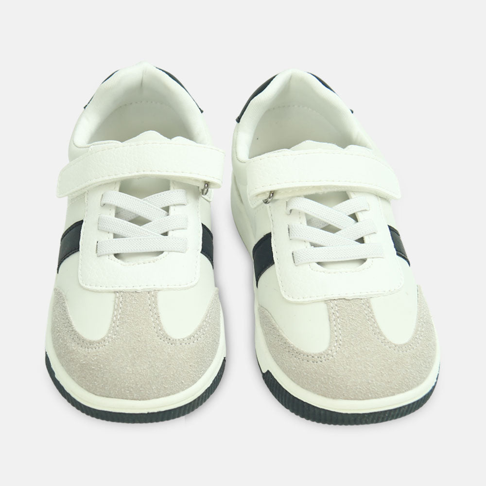 Boy Canvas White Sneakers