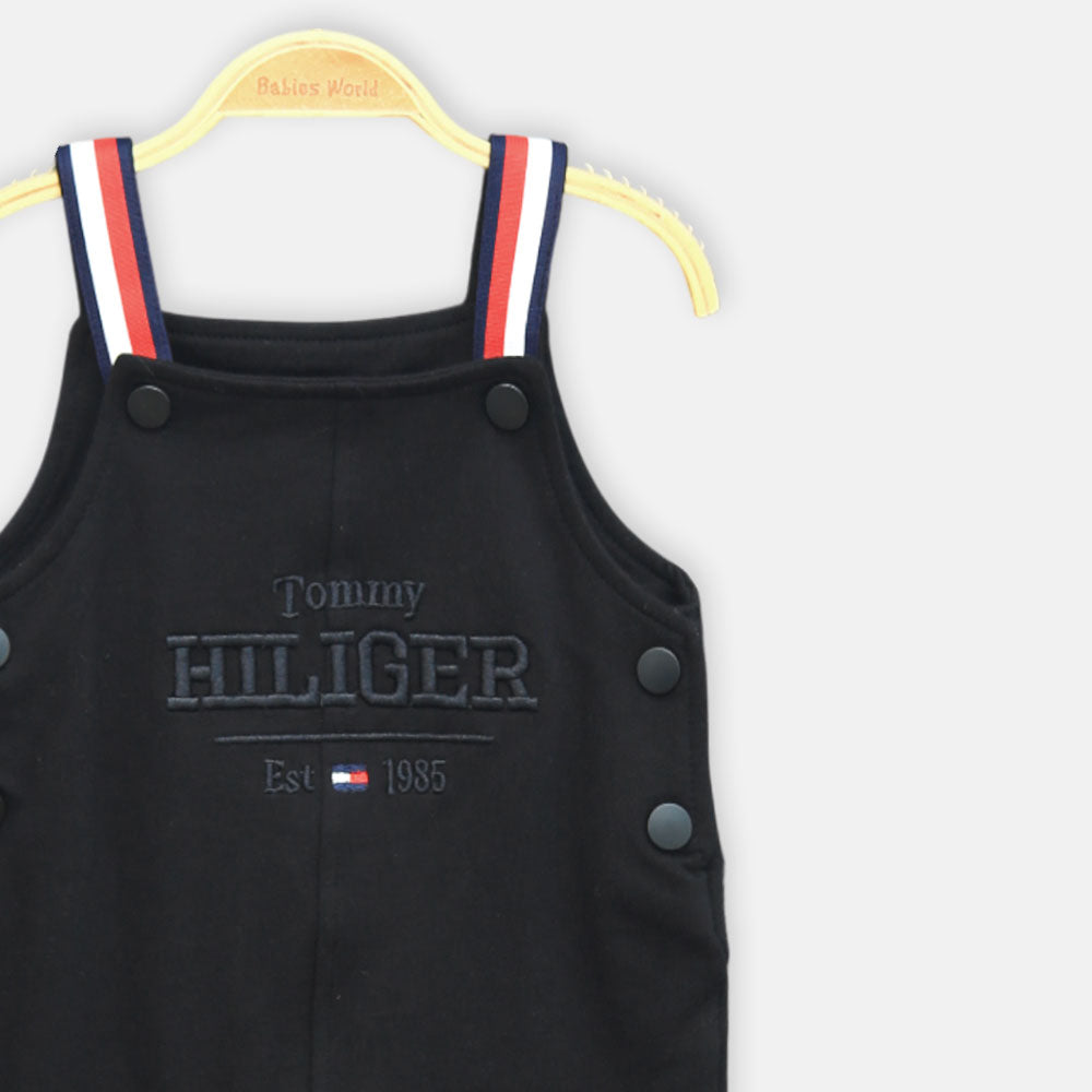 Boys Black Dungaree