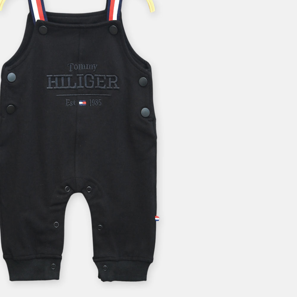 Boys Black Dungaree