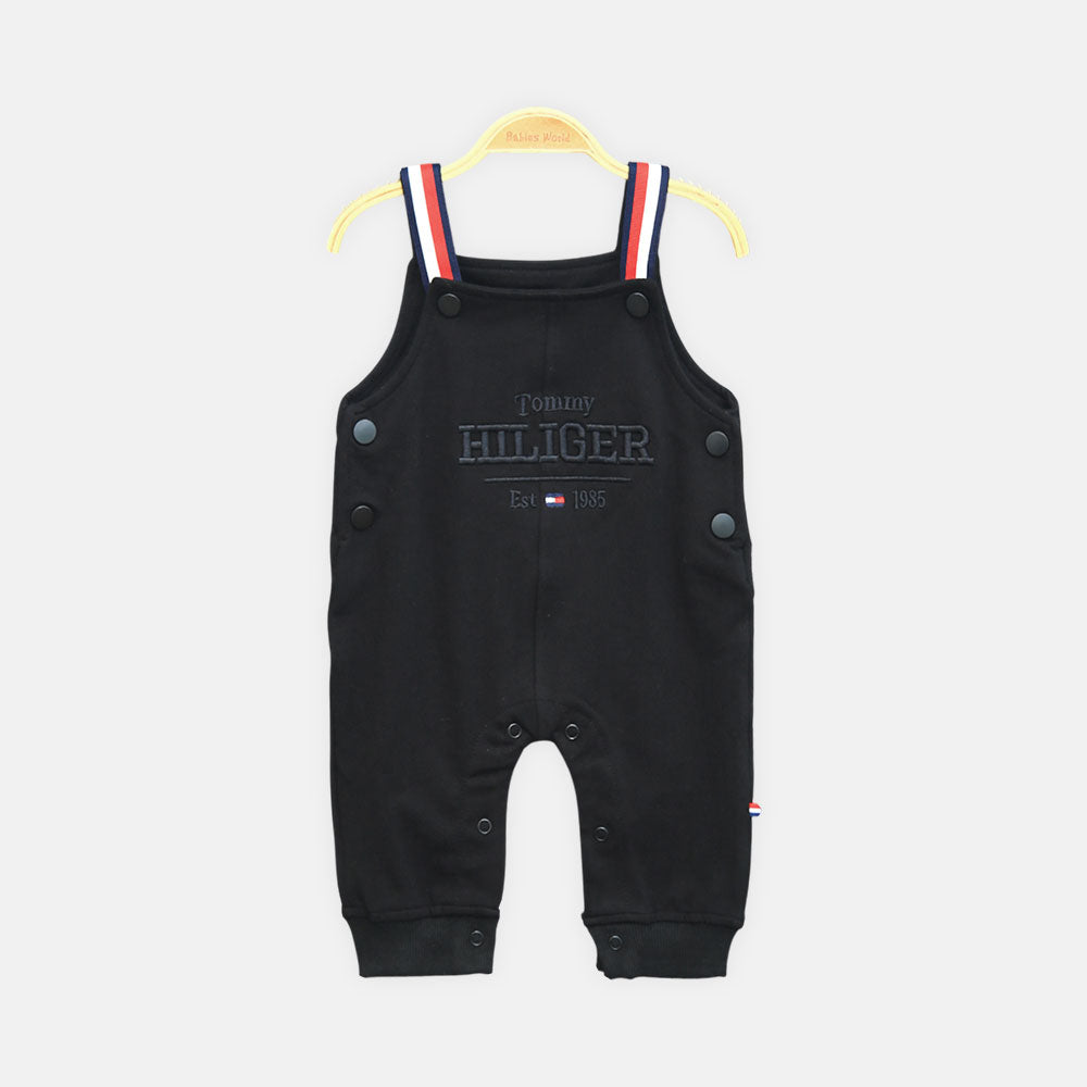 Boys Black Dungaree