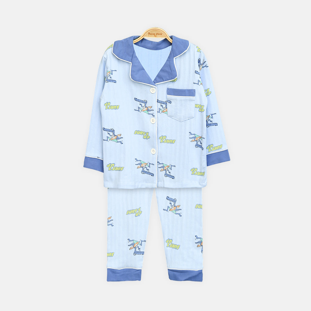 Boy Surf's Up Dinosaur Nightsuit