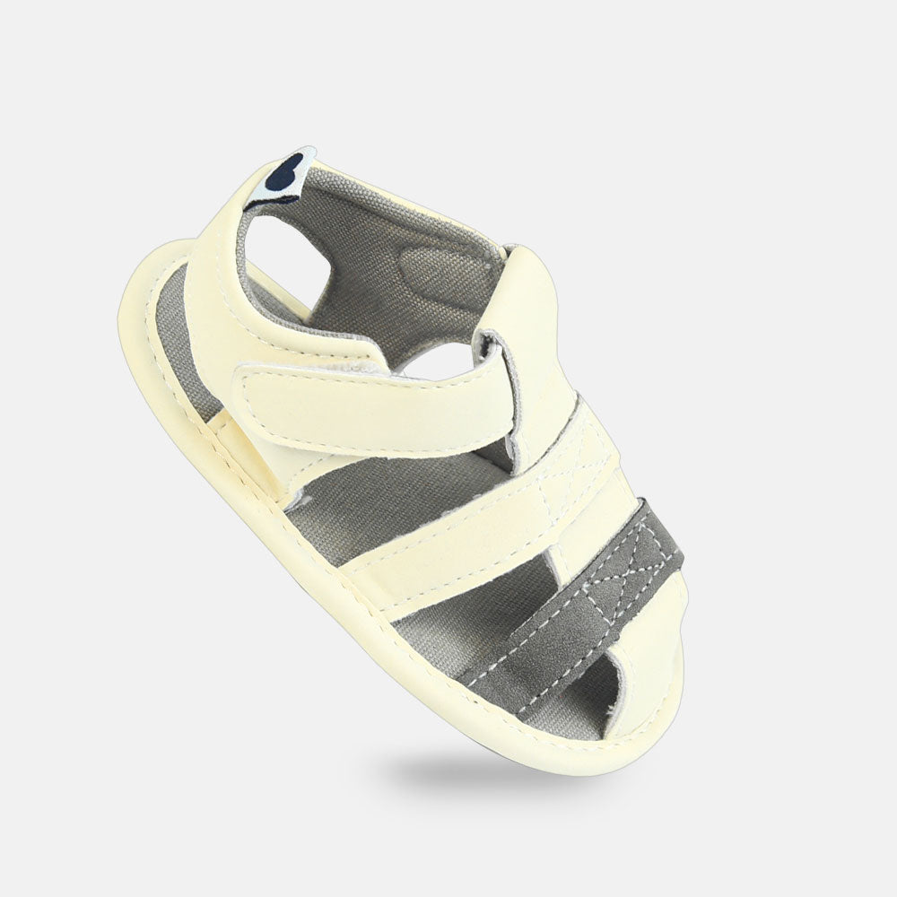Boy Pre Walker Sporty Grey & White Mini Sandals