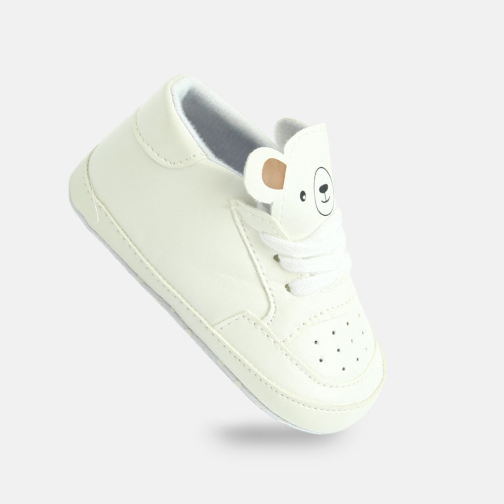 Boy Pre Walker Mini Gent Lace Booties White