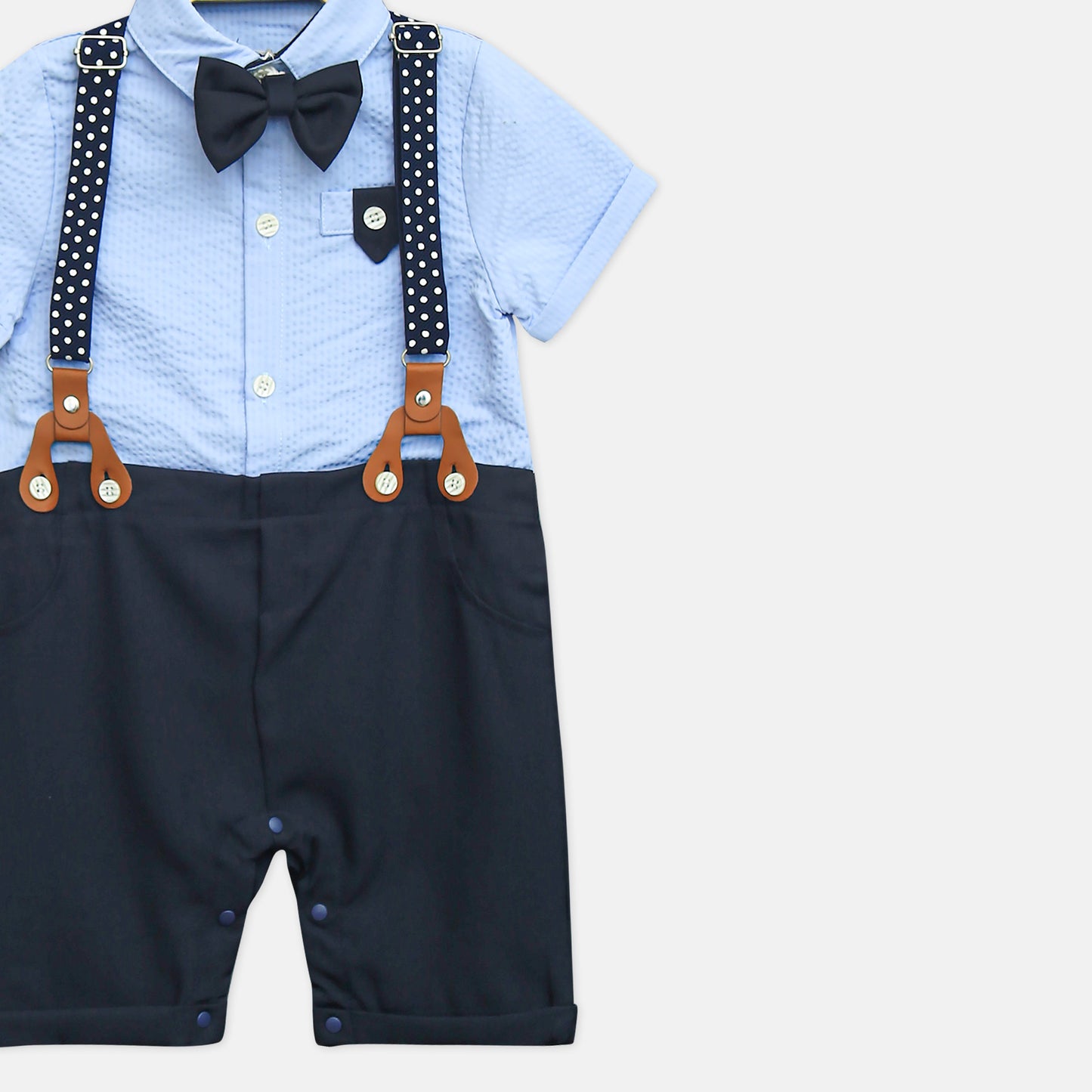 Sky Blue Gentleman Romper
