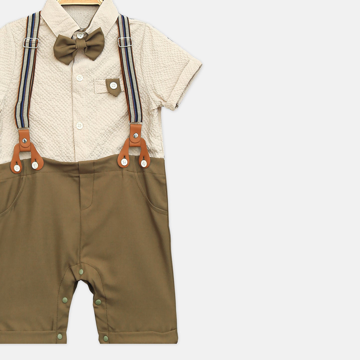 Beige Gentleman Romper