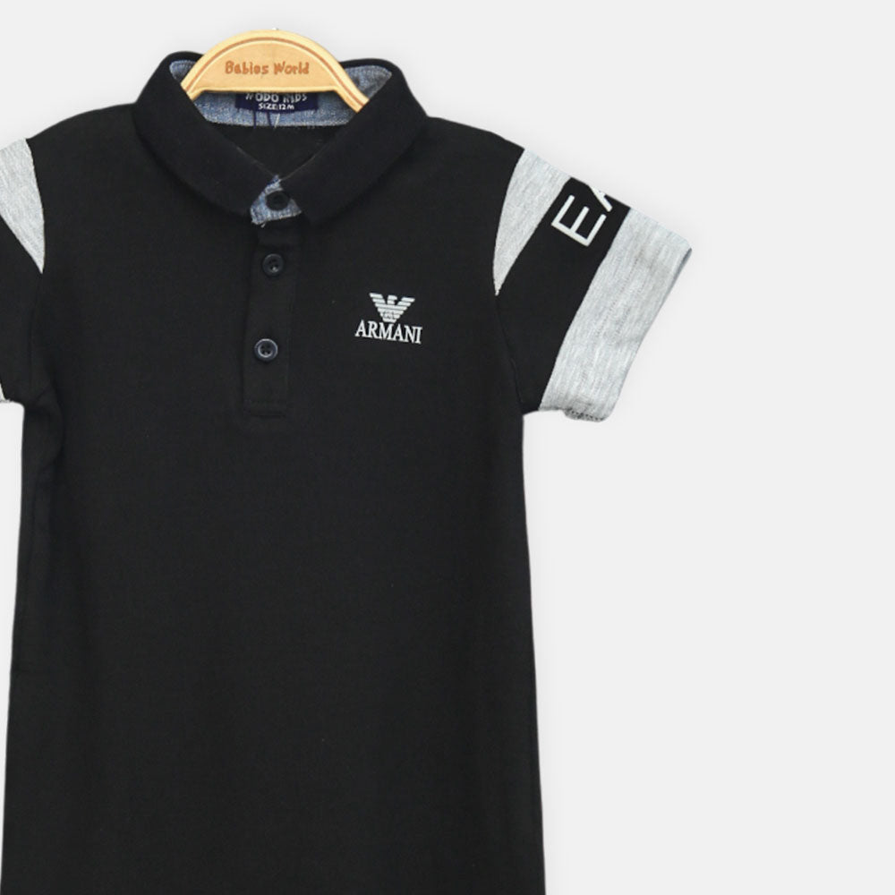 Black Armani Boy Romper