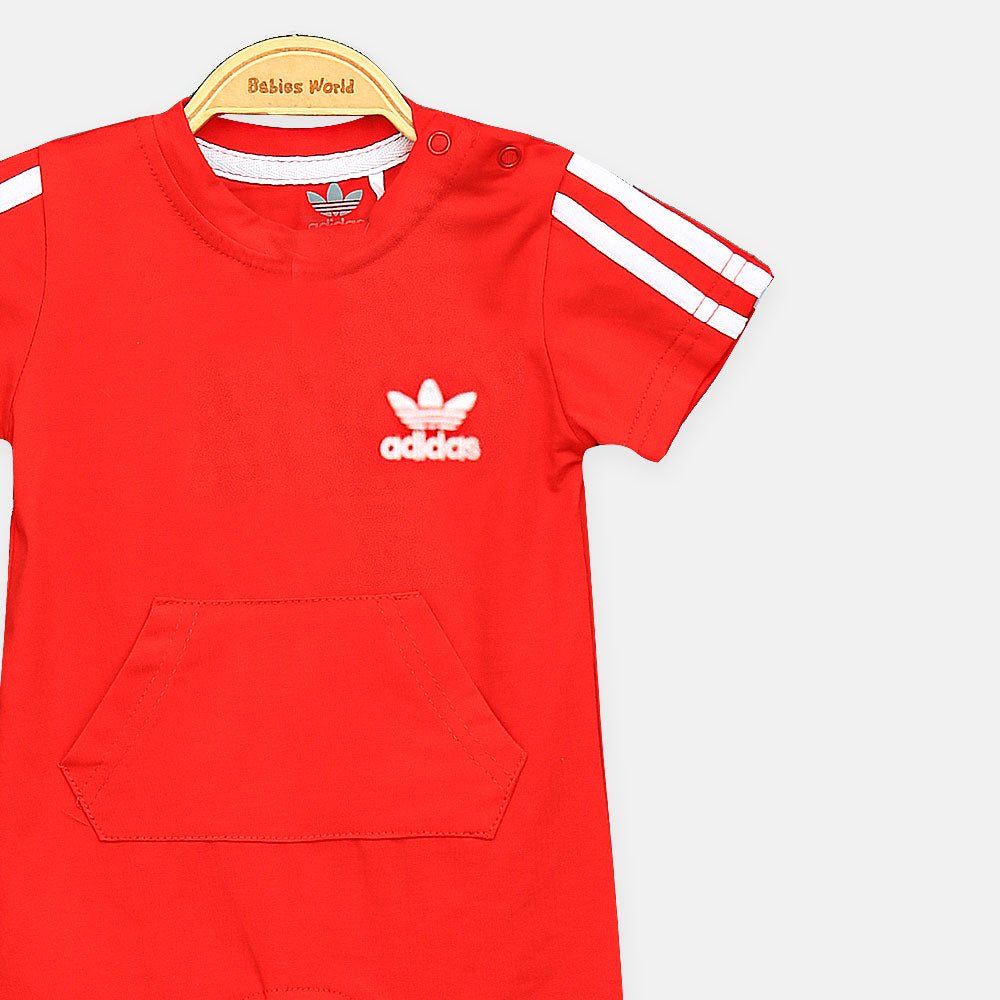 Red Adidas Boy Romper