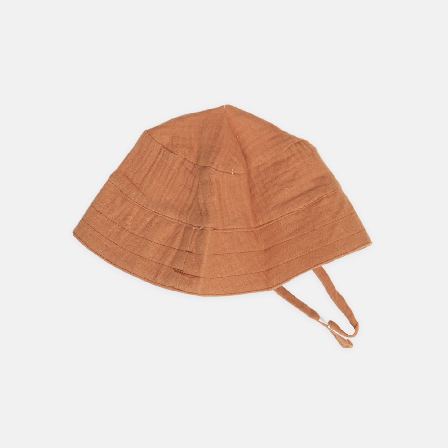 Rust Striped Romper & Hat Set