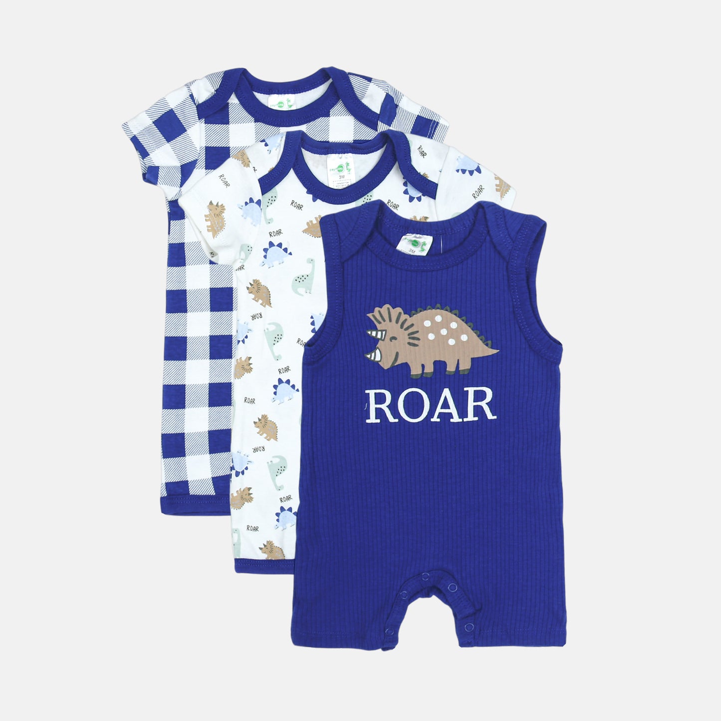 Dino 3-Piece Boy Romper