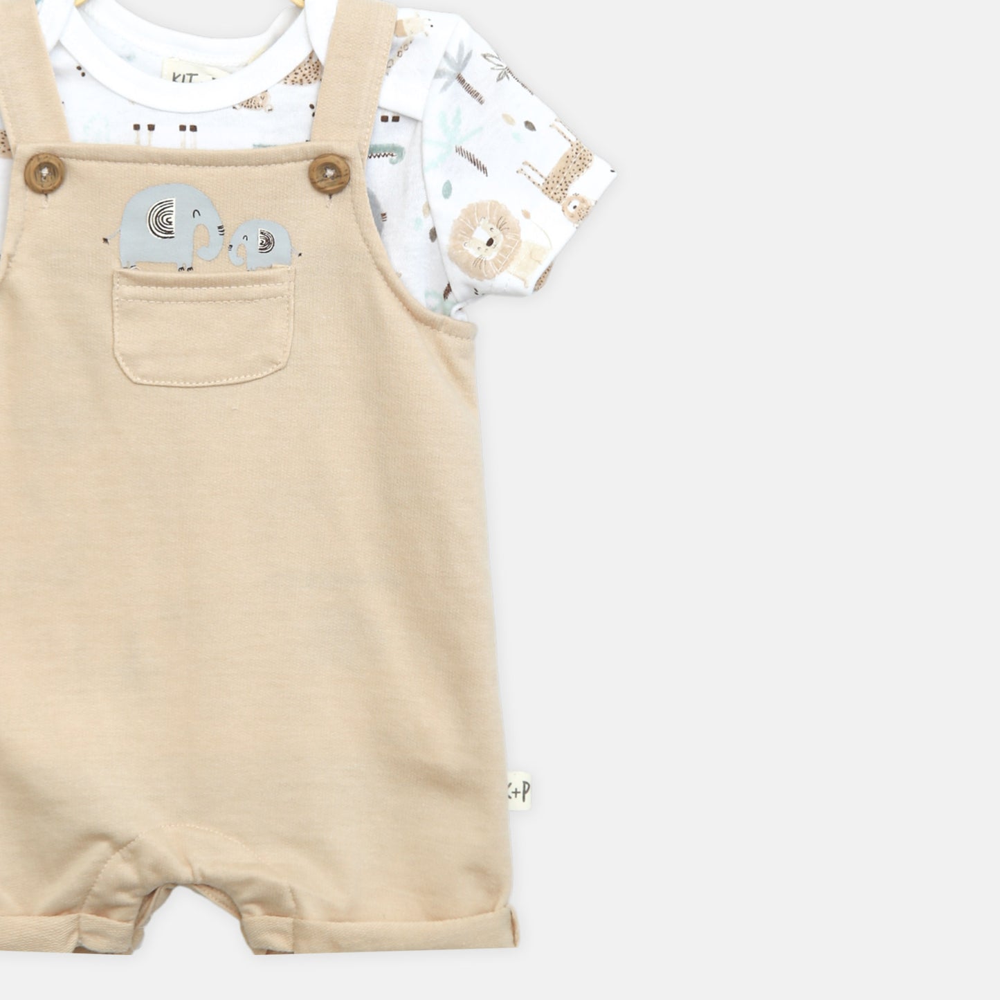 Safari Overall Romper & Hat Set