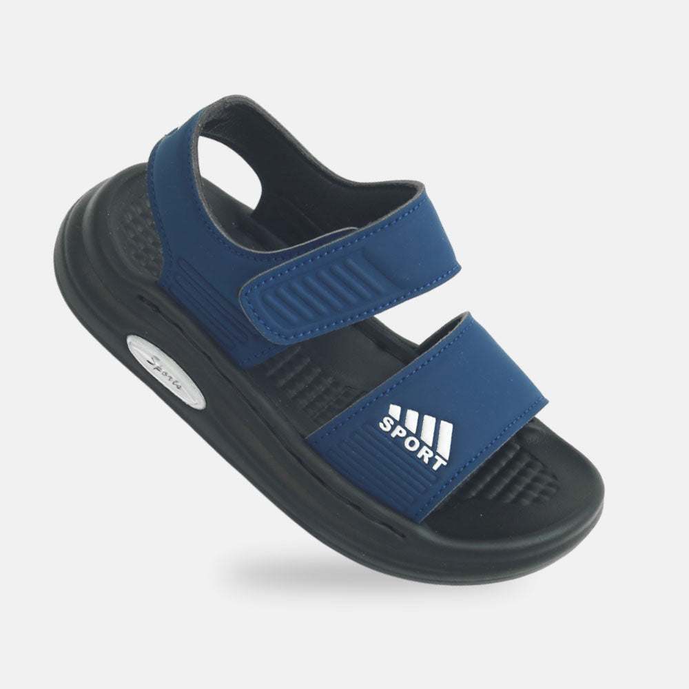 Boys Sporty Navy Slides