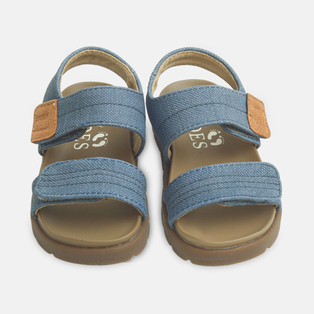 Boys Double-Strap Denim Sandals