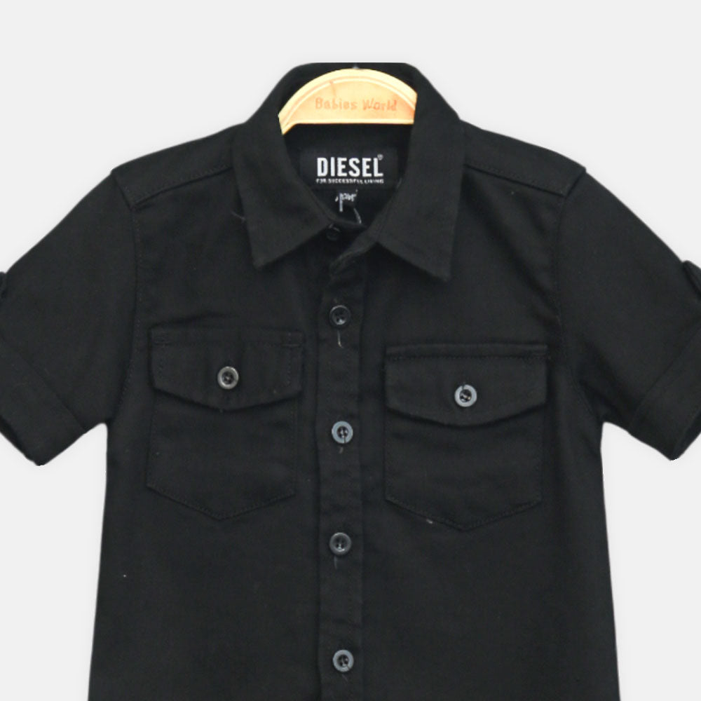 Boy Diesel Black Denim Shirt
