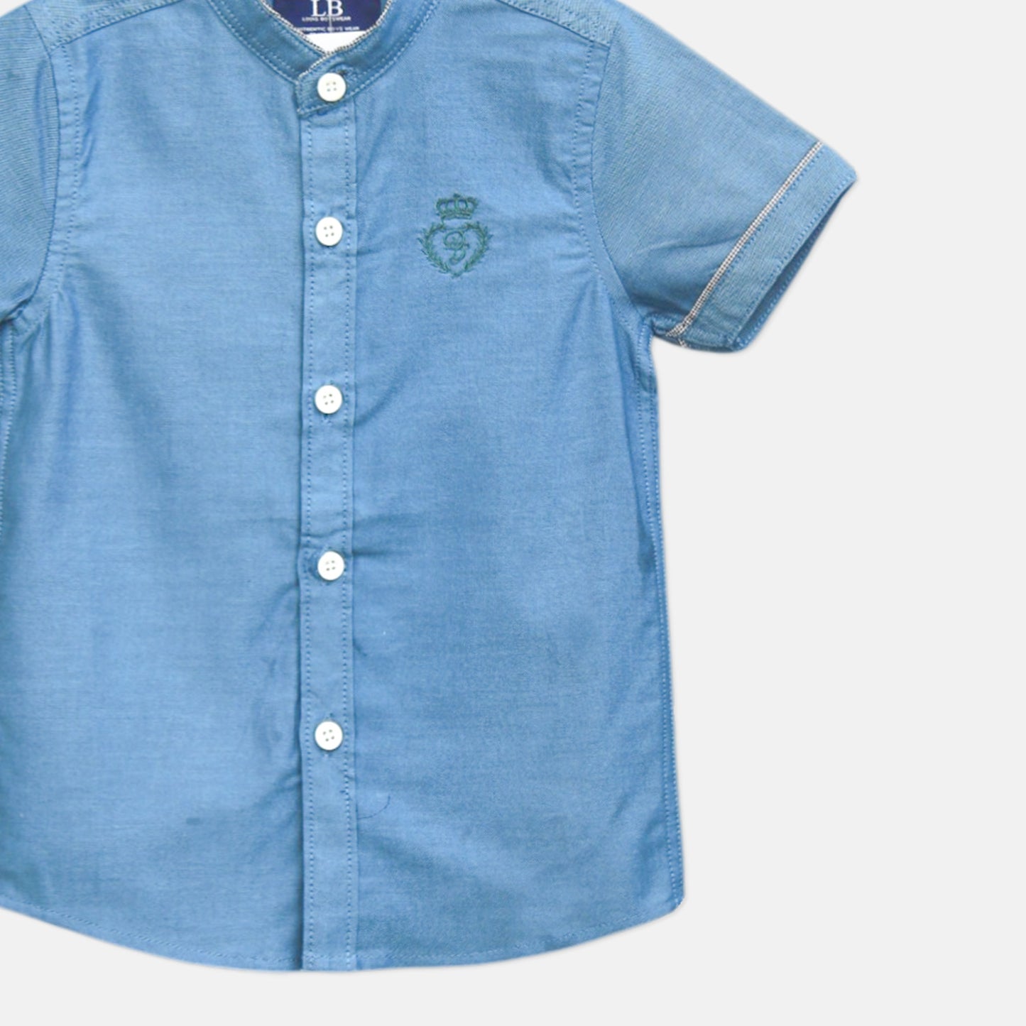 Blue Mandarin Shirt