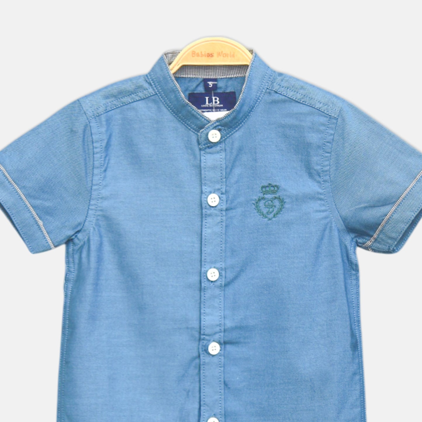 Blue Mandarin Shirt