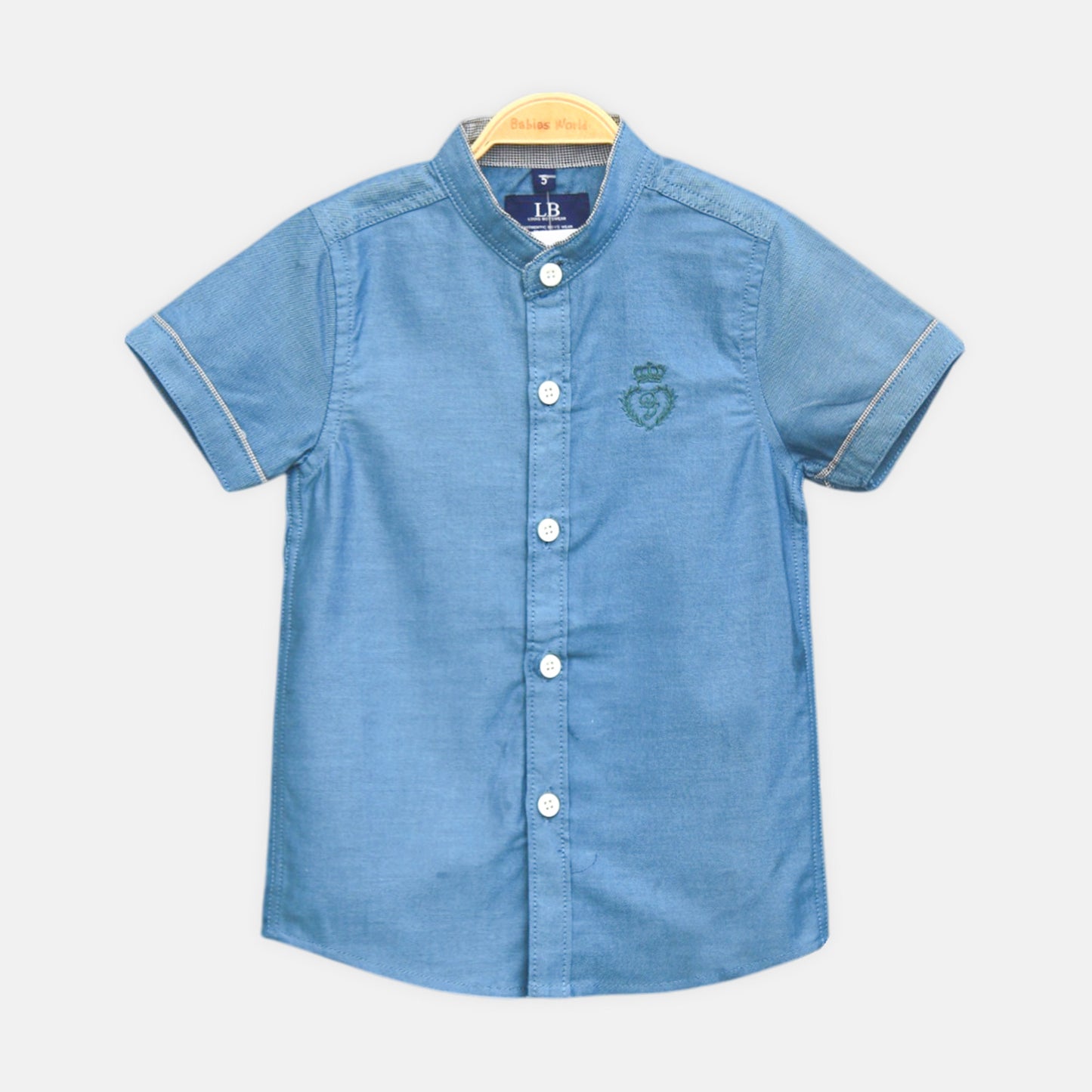 Blue Mandarin Shirt