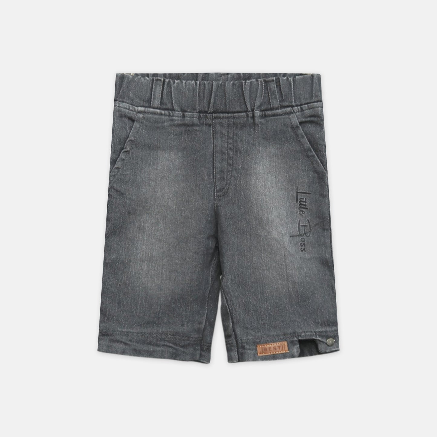 Grey Denim Shorts