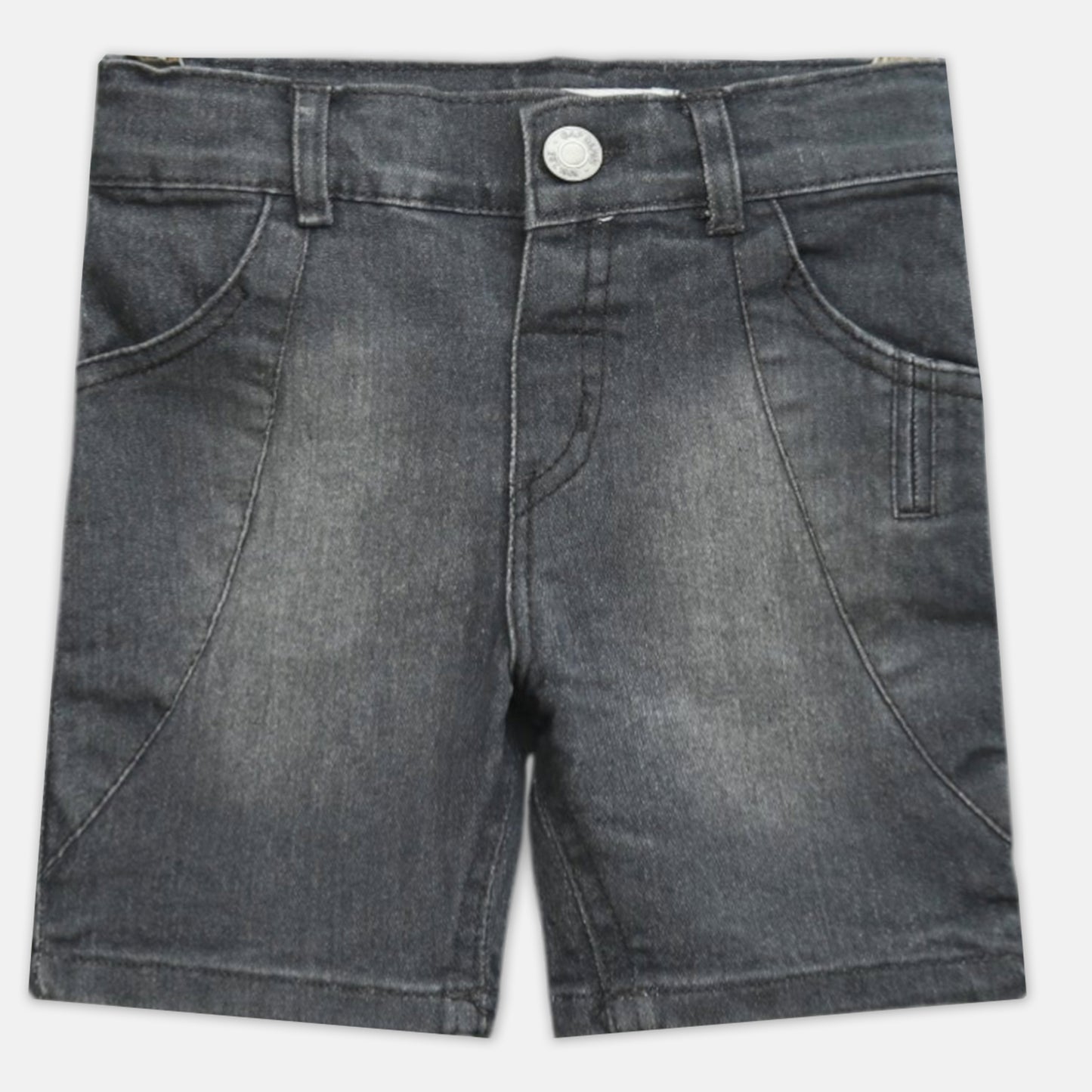 Charcoal Grey Denim Shorts