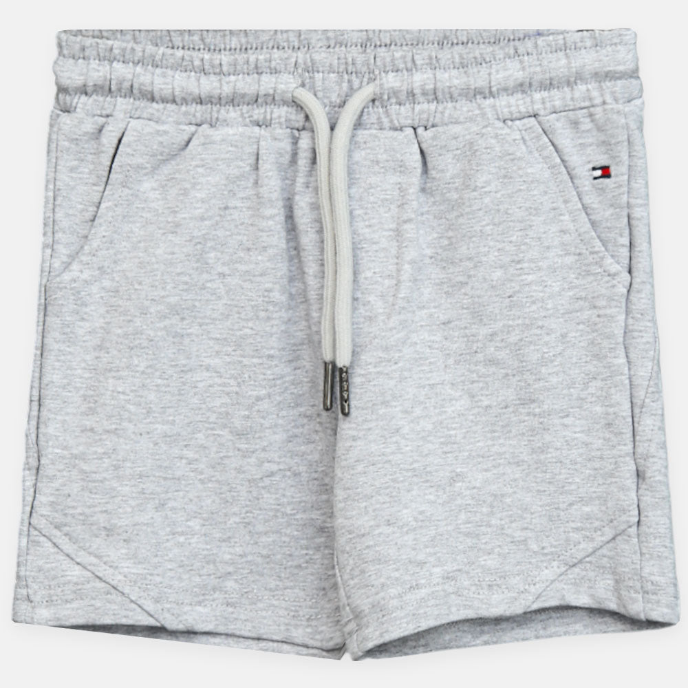 Boy Cozy Grey Flag Shorts
