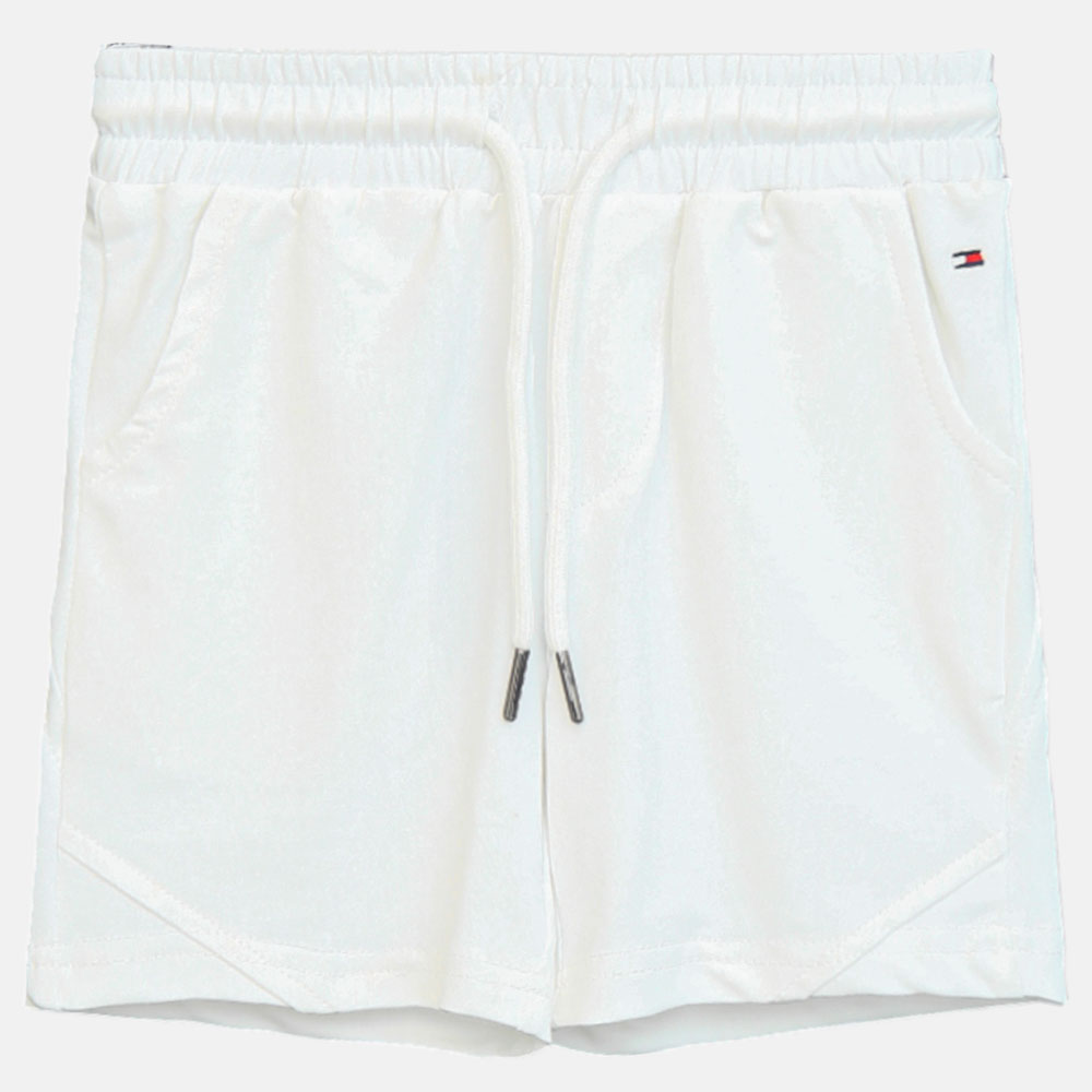 Boy Cozy White Flag Shorts