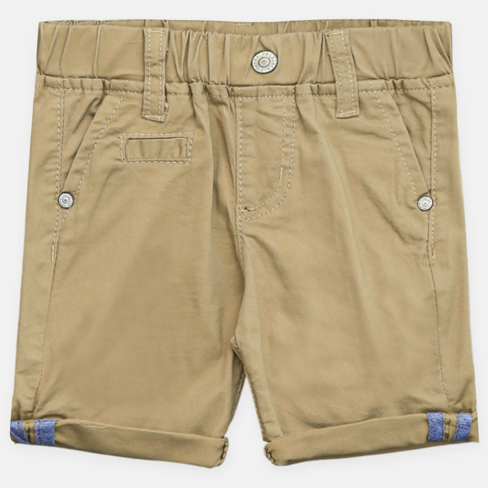 Boy Cozy Khaki Cuffed Chinos Shorts