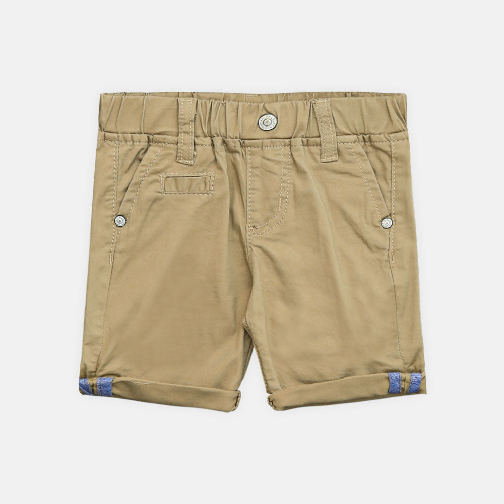Boy Cozy Khaki Cuffed Chinos Shorts