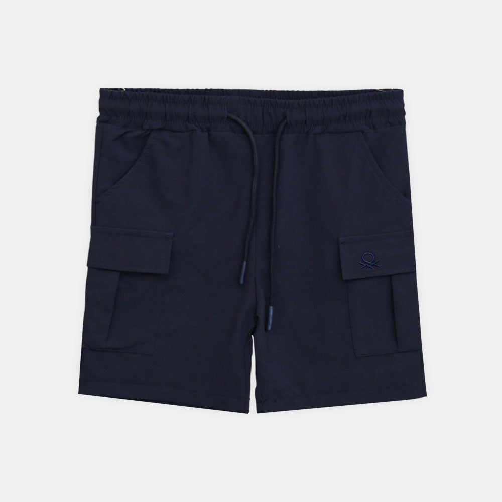 Boy Cozy Navy Cargo Shorts