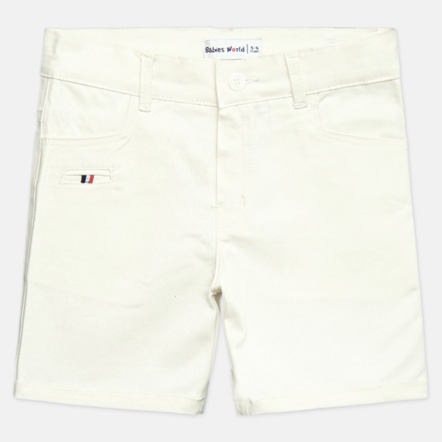 White Chino Short