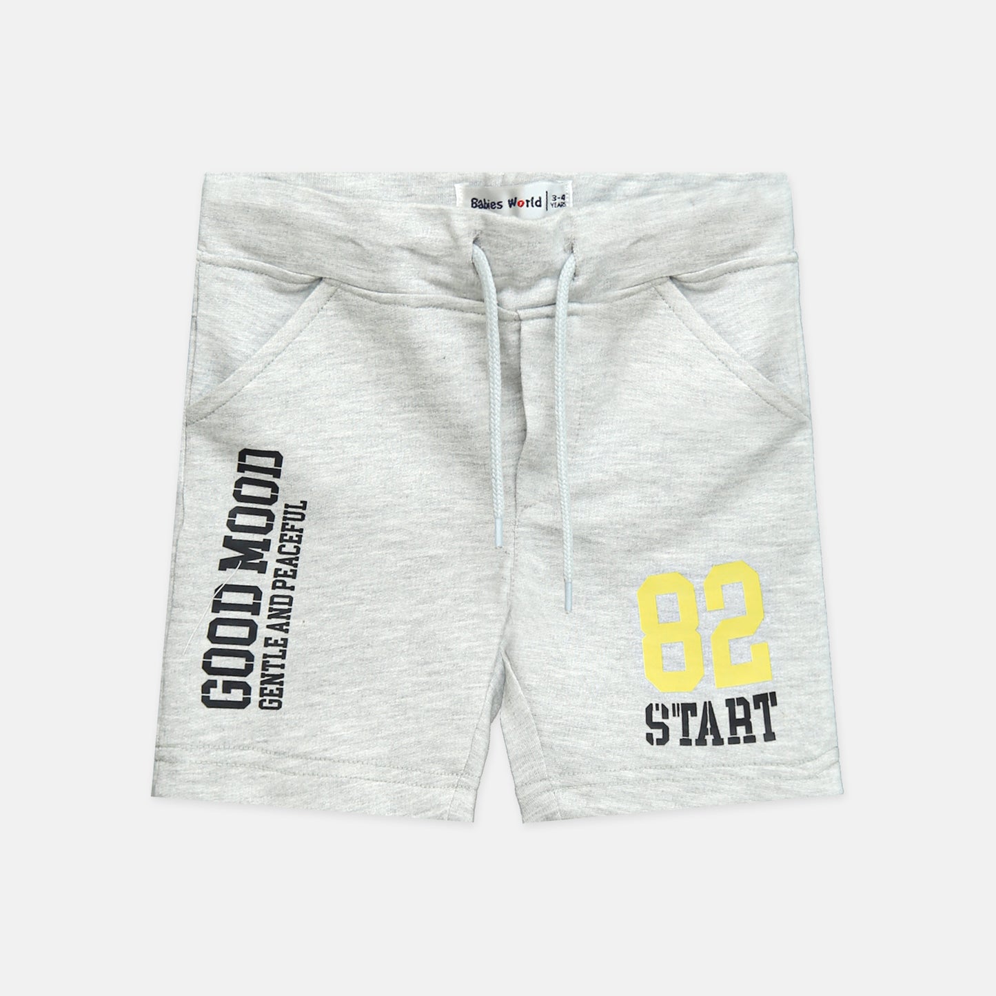 Grey Graphic Short