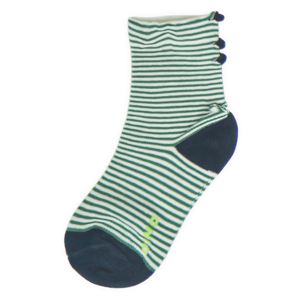 Striped Pom-Pom Boy Socks