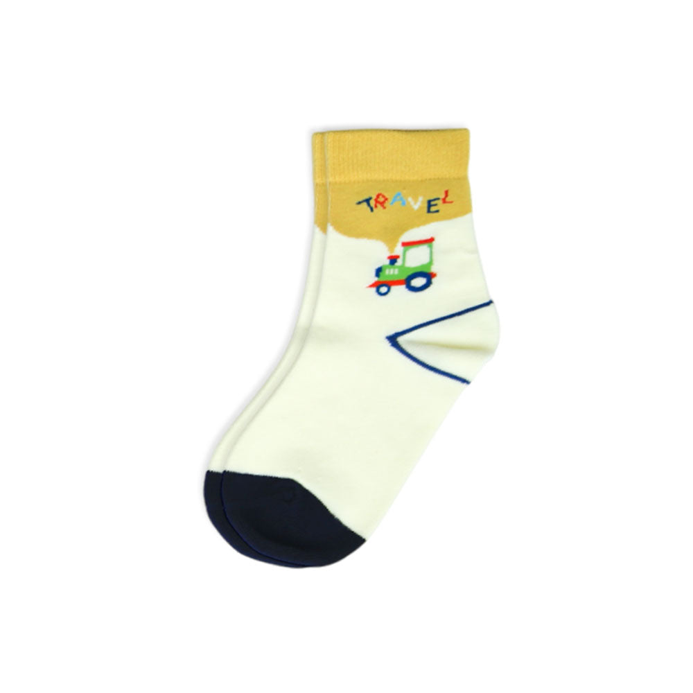 Farm Day Tractor Boy Socks