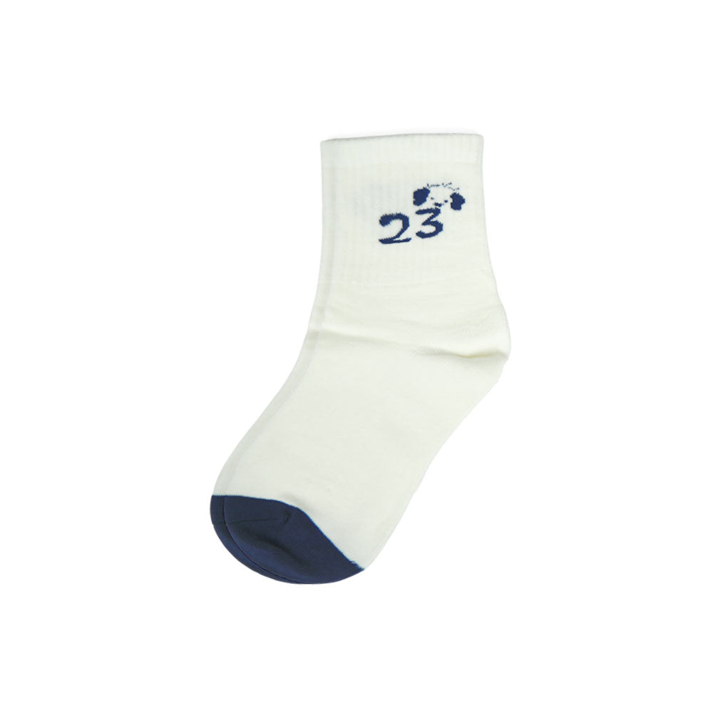 Skater Vibes Cream And Navy Boy Socks