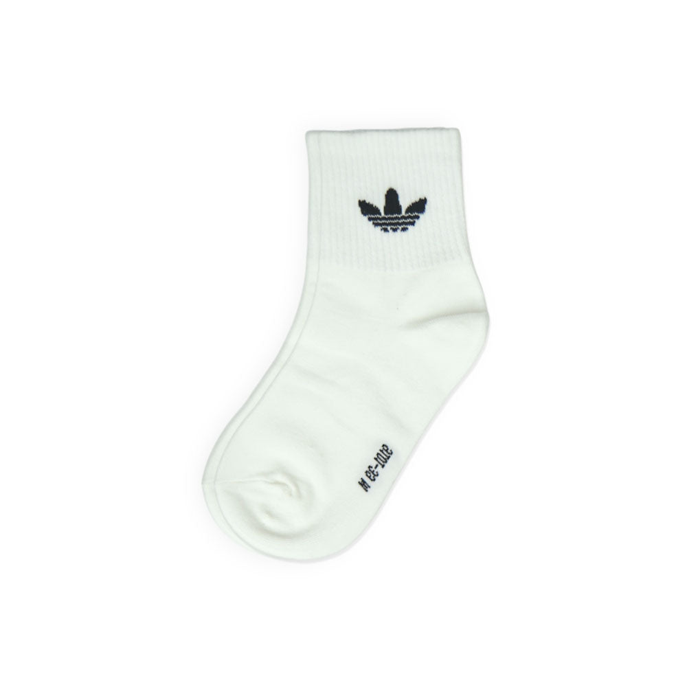 Adidas Solid White Crew Boy Socks