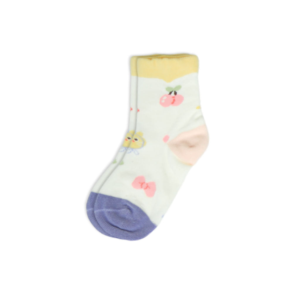Sunny Stripe Baby Girl Socks