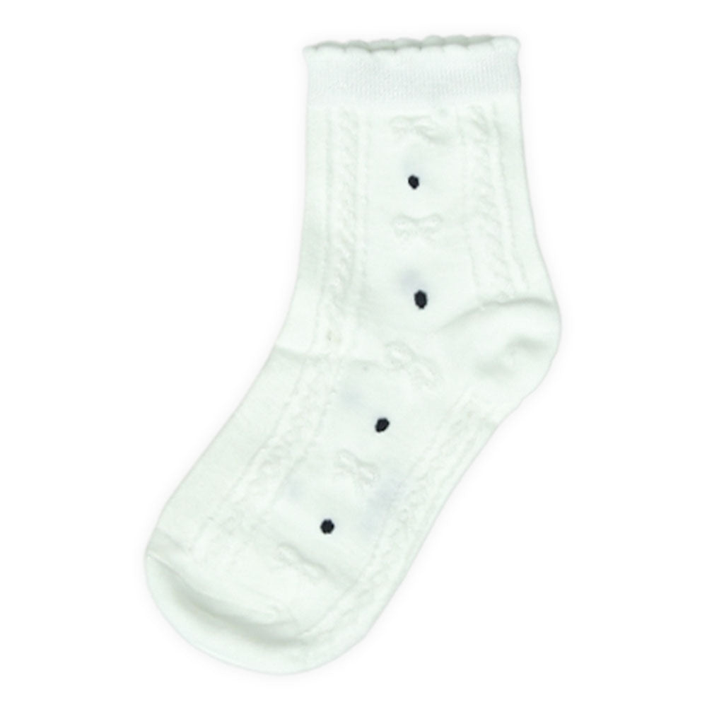 White Little Heart Socks