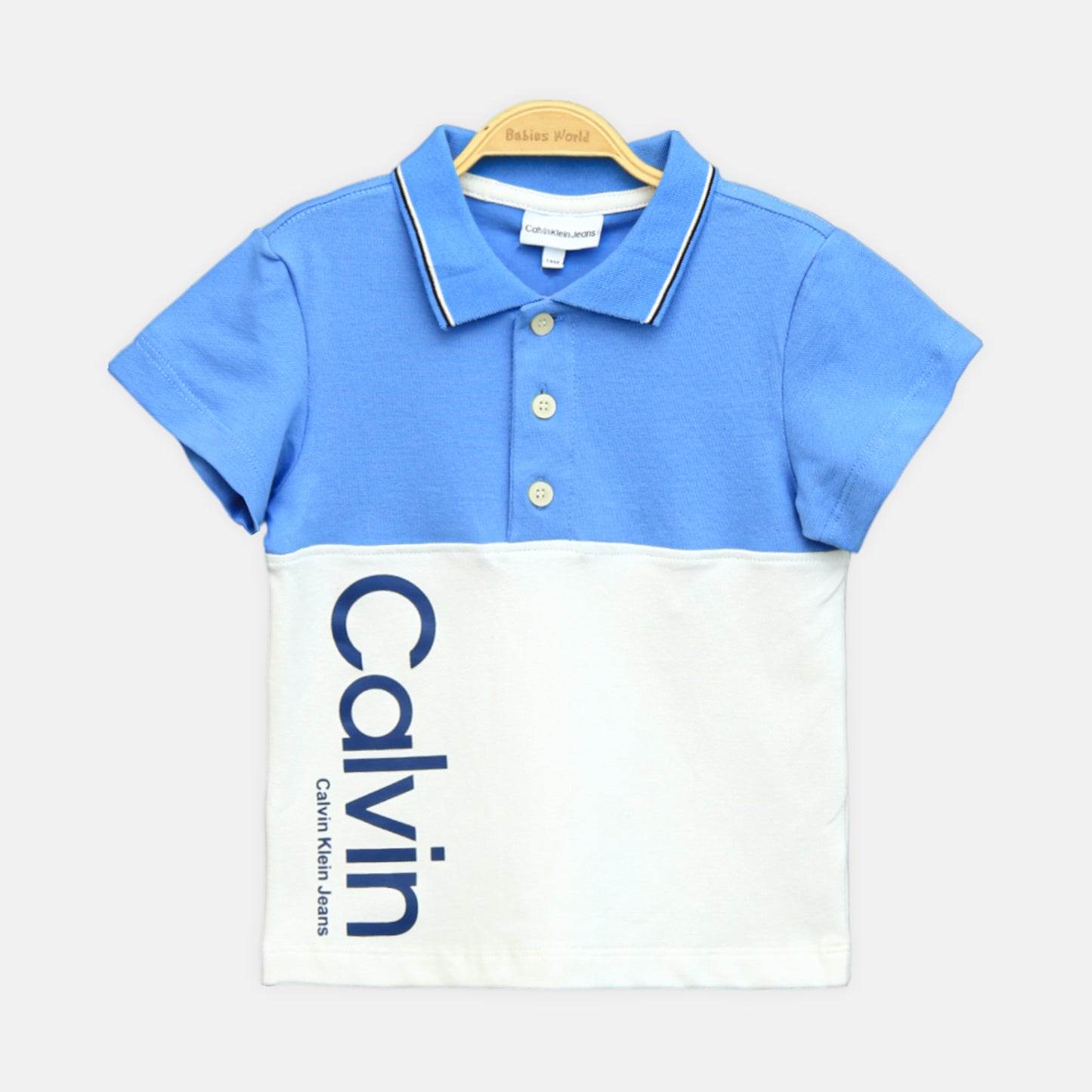 Sky Blue Calvin Klein Boy Suit – 2 Piece Set