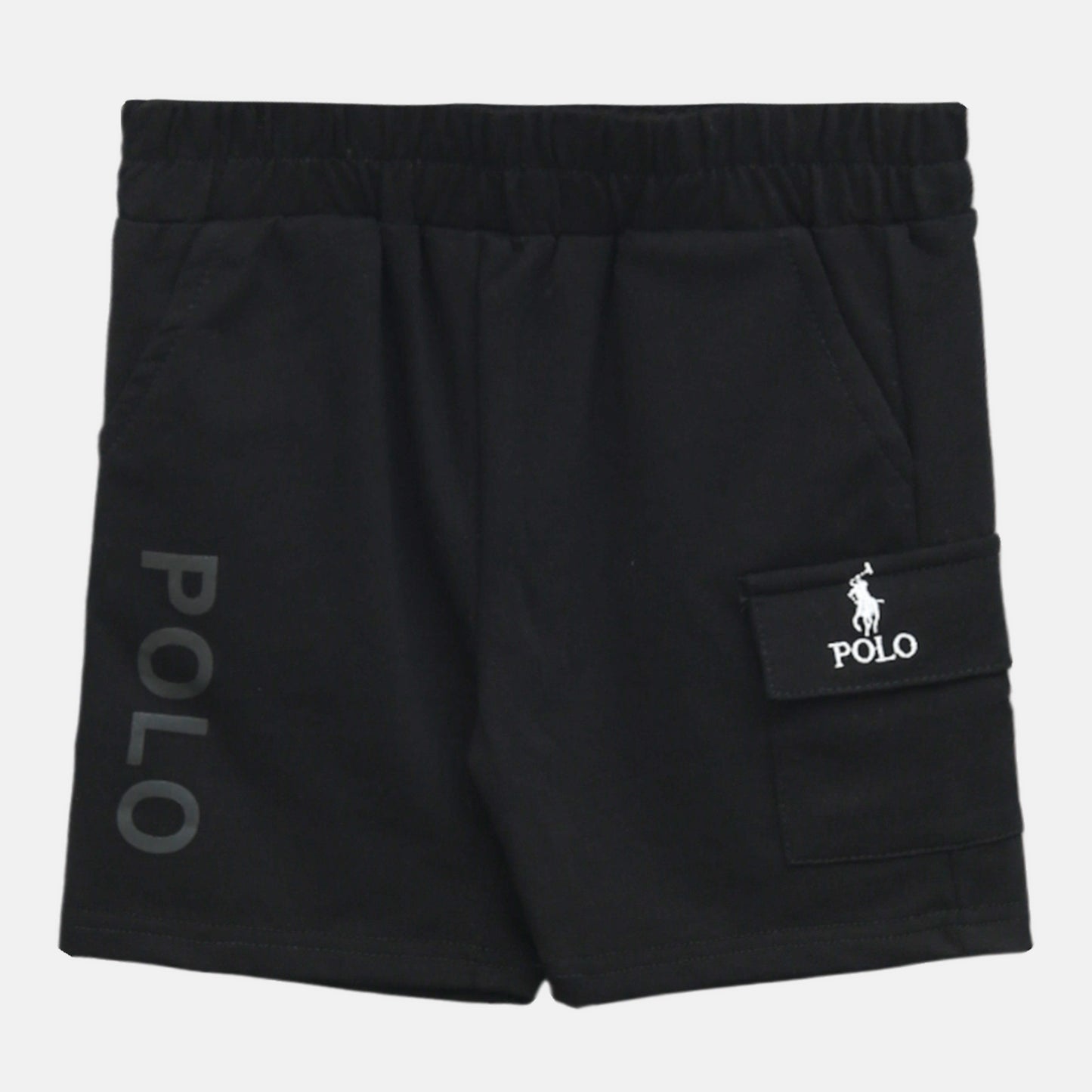 White Polo Boy Suit – 2 Piece Set