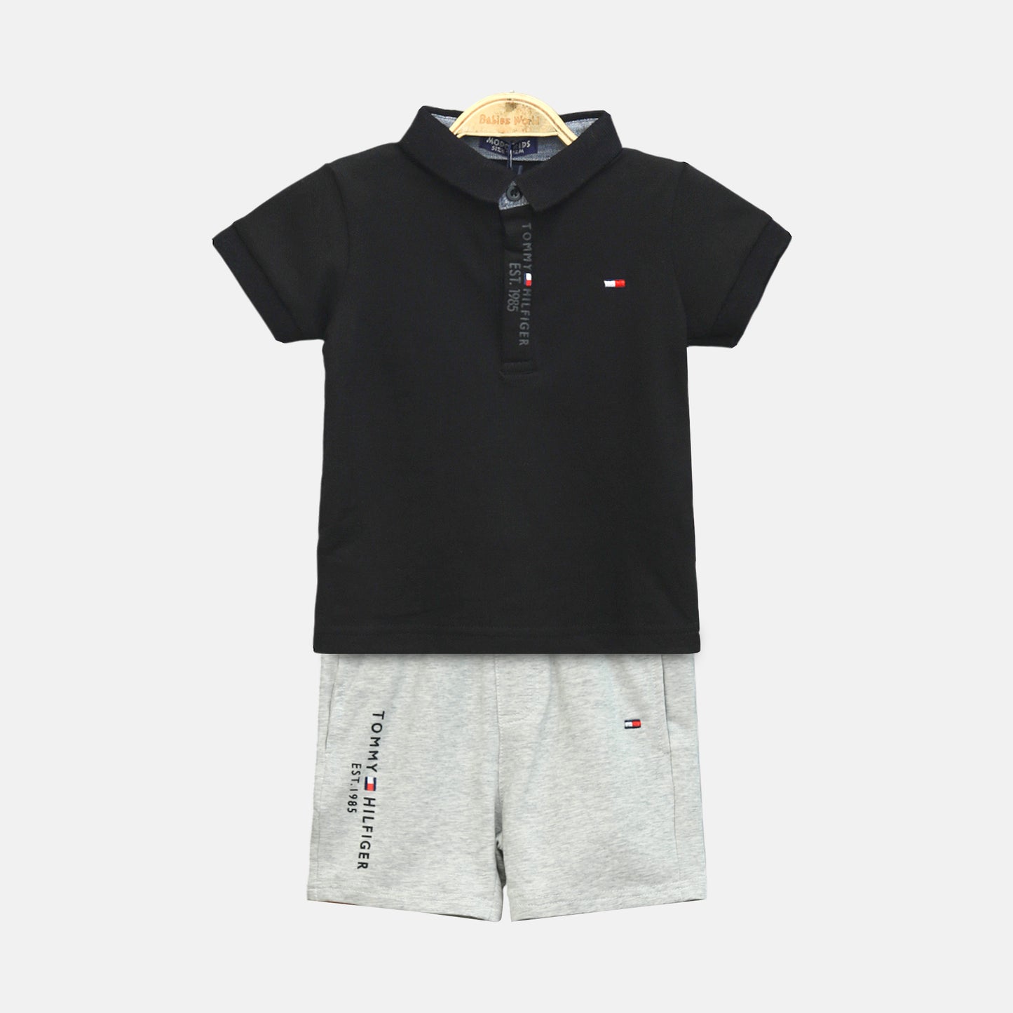 Black Hilfiger Boy Suit – 2 Piece Set