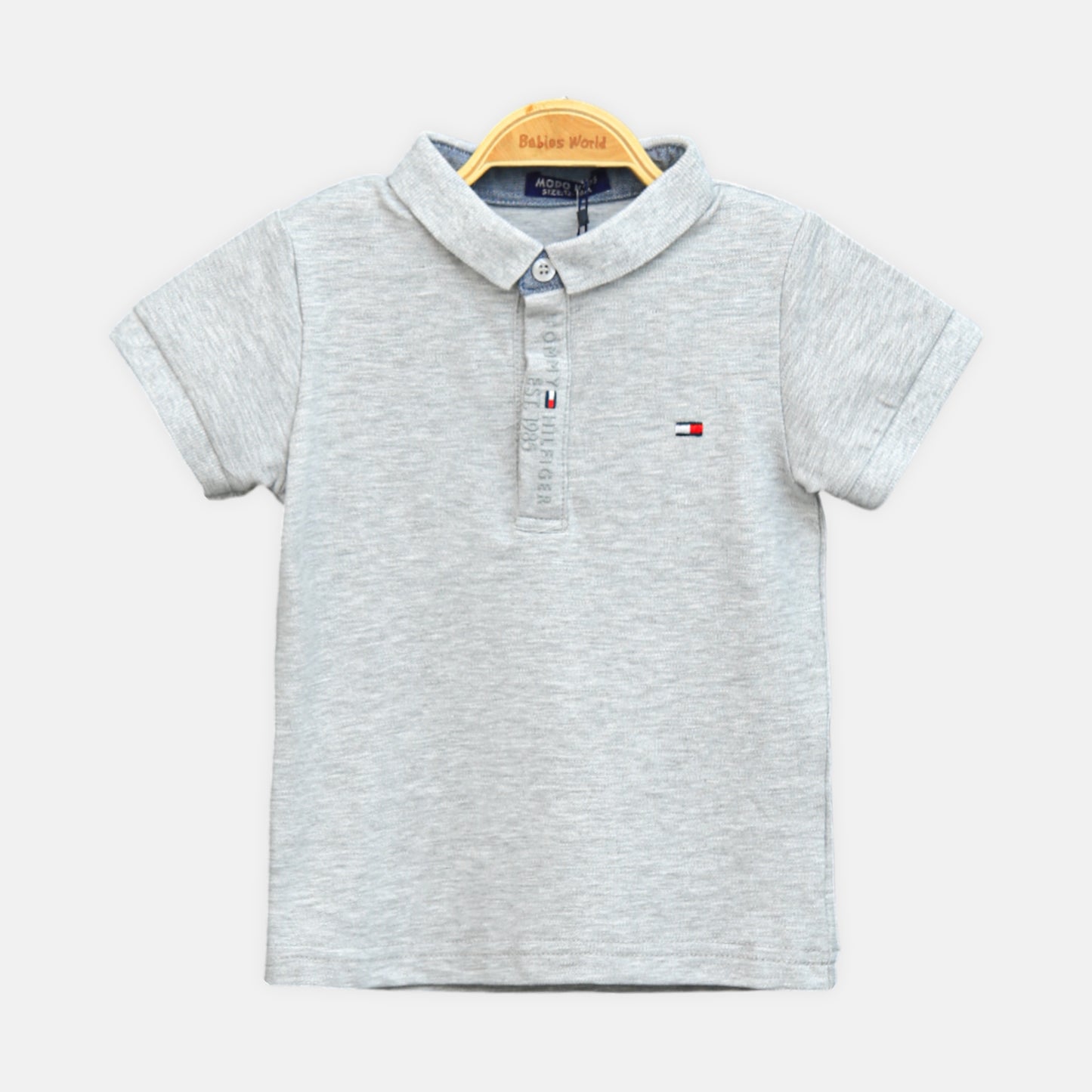 Heather Grey Hilfiger Boy Suit – 2 Piece Set