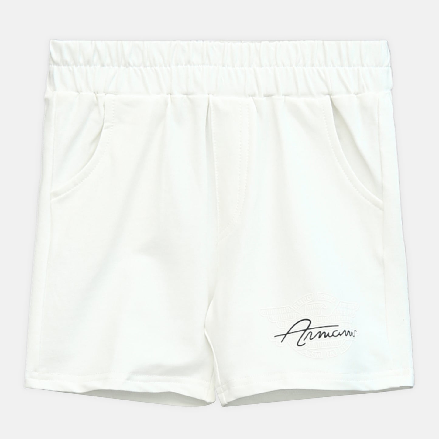 Armani Black & White Logo Boy Suit – 2 Piece Set