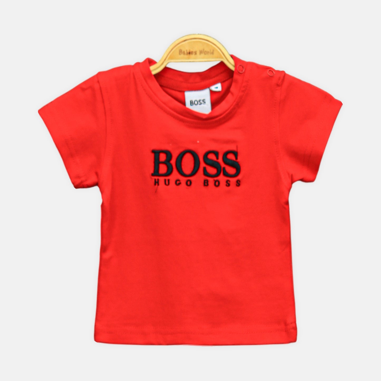 Boss Red & Black Cotton Boy Suit – 2 Piece Set
