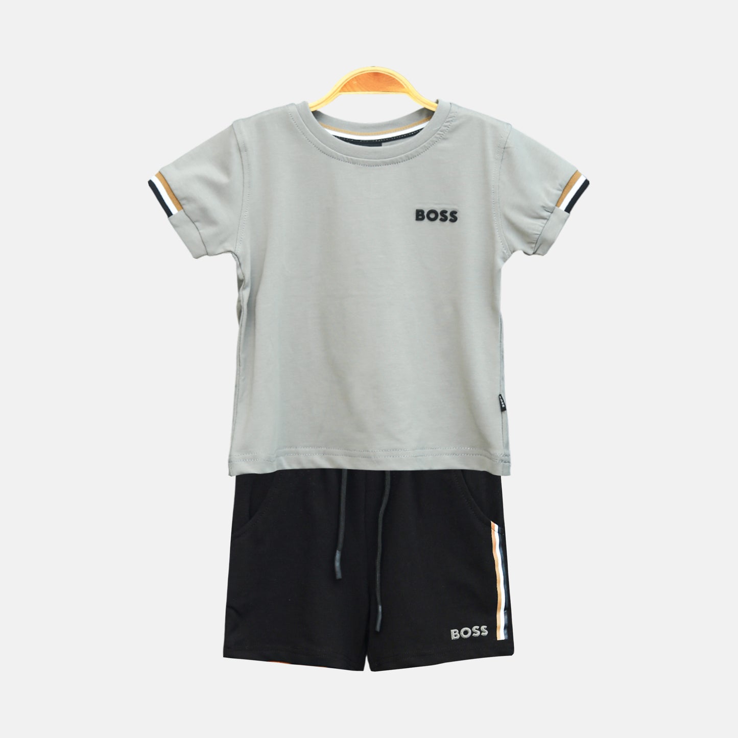 Grey Hugo Boss Boy Suit – 2 Piece Set