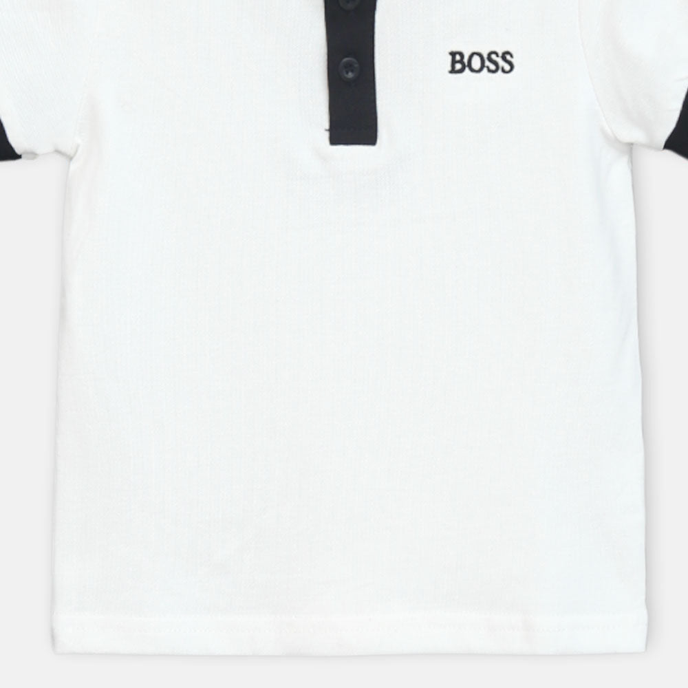 Boy T-shirt Boss White Smart Polo