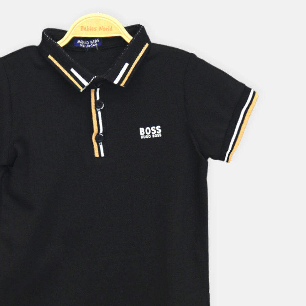 Boy T-shirt Hugo Boss Polo (Black)