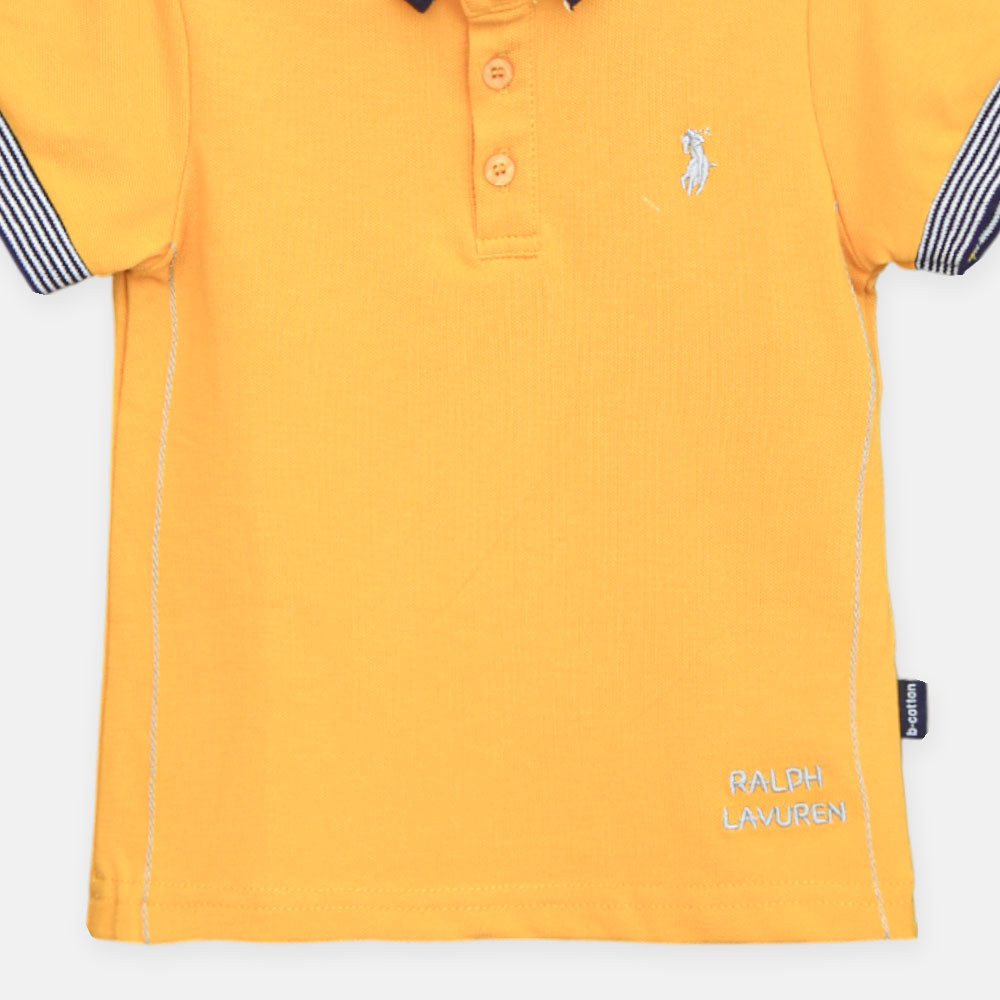 Boy T-shirt Yellow Polo
