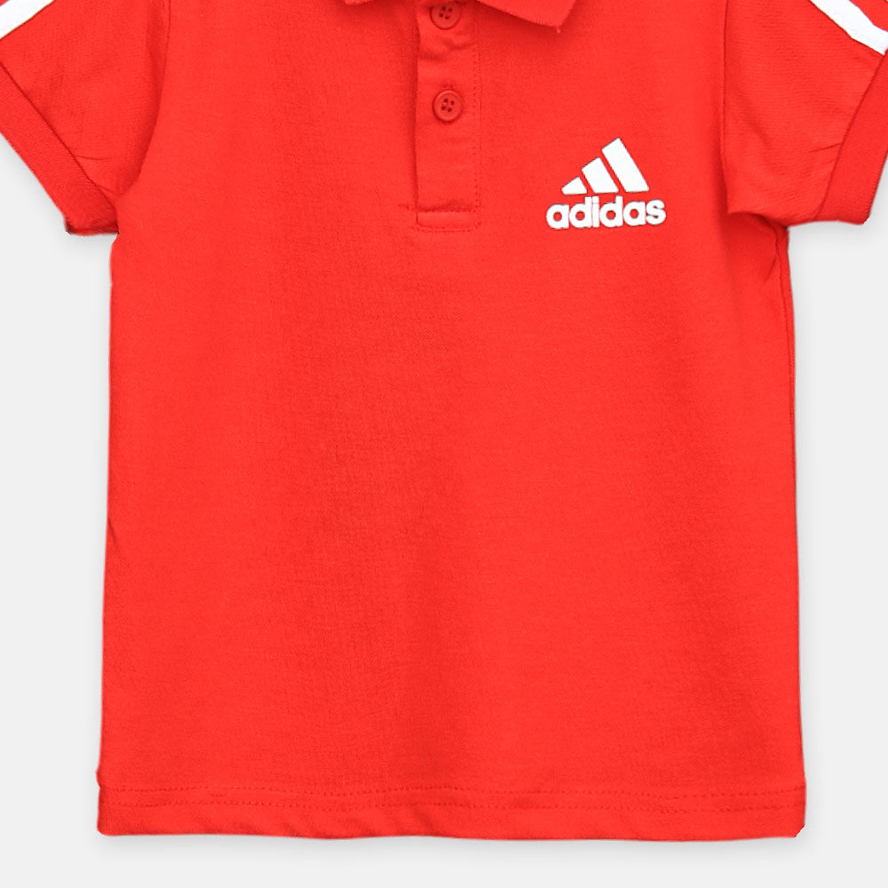 Boy T-shirt Adidas Polo Shirt (Red)