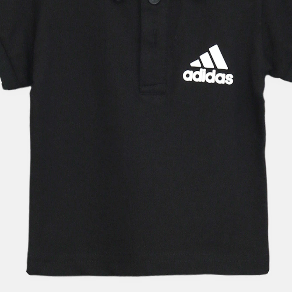 Boy T-shirt Adidas Polo Shirt (Black)