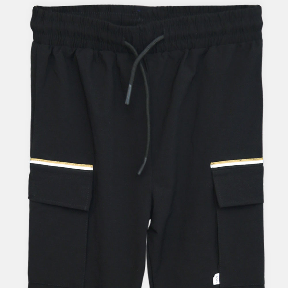 Boy Urban Black Stripe Cargo Pant